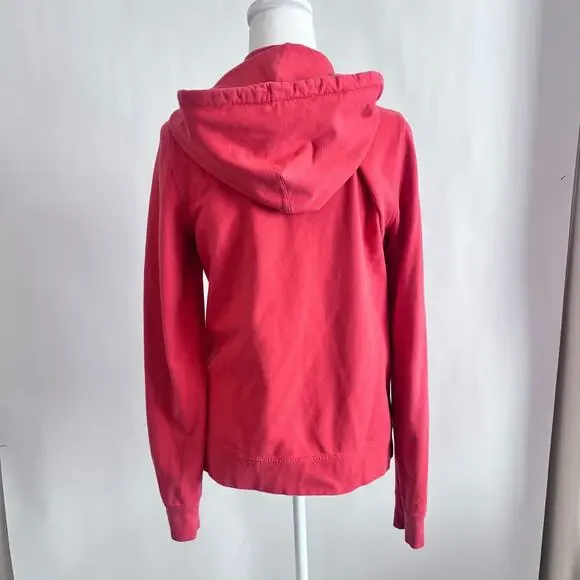 Women's Red Zip-Up Hoodie - Picture 3 of 12